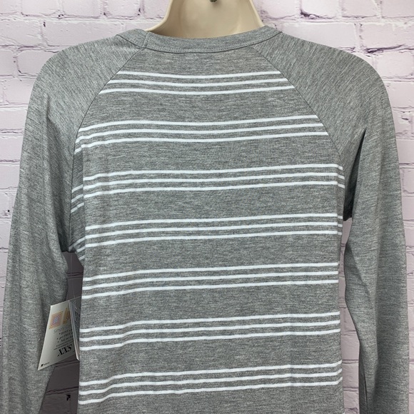 SOFT baseball T feminine & Sporty Grey stripes XXS - Picture 7 of 8